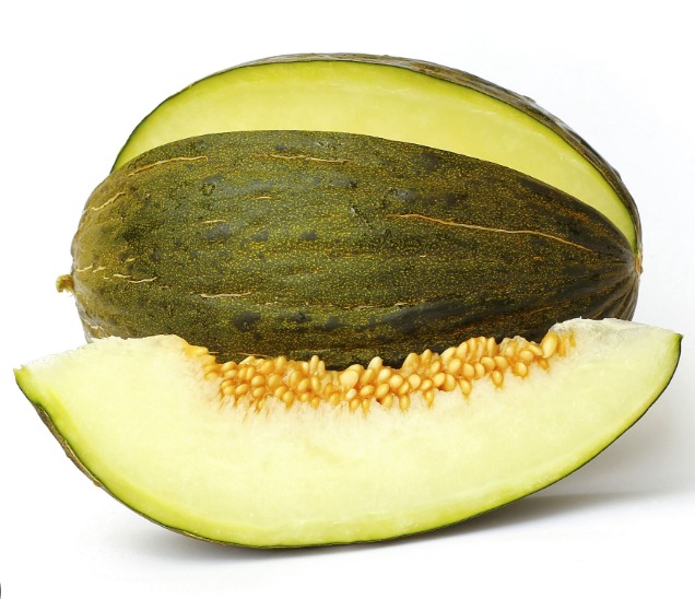 BROTES TIERNOS DE LECHUGA CON SALMON A LA PLANCHA Y UNA TAJADA DE MELÓN TAMAÑO PUÑO.